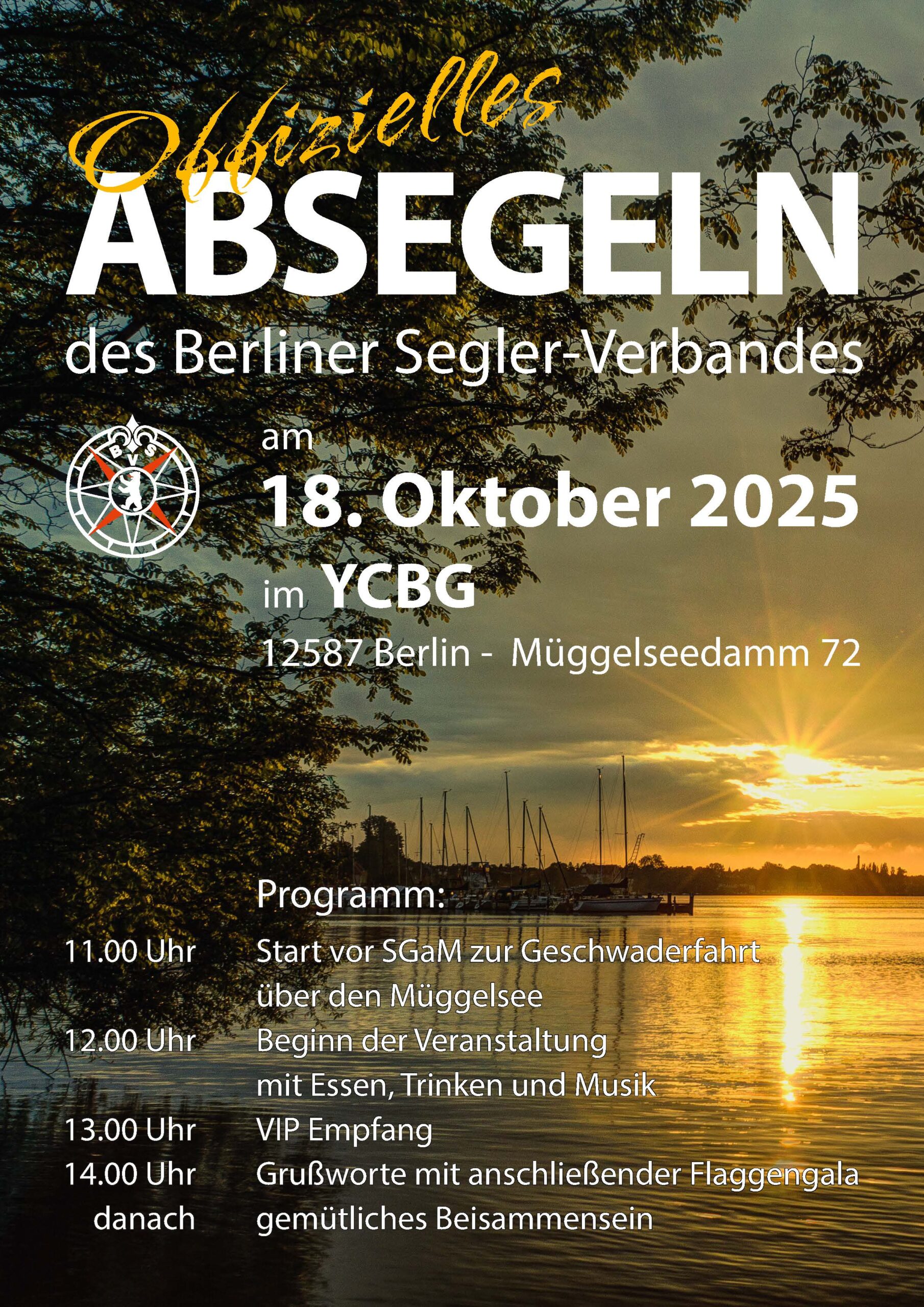 ABSEGELN naht!