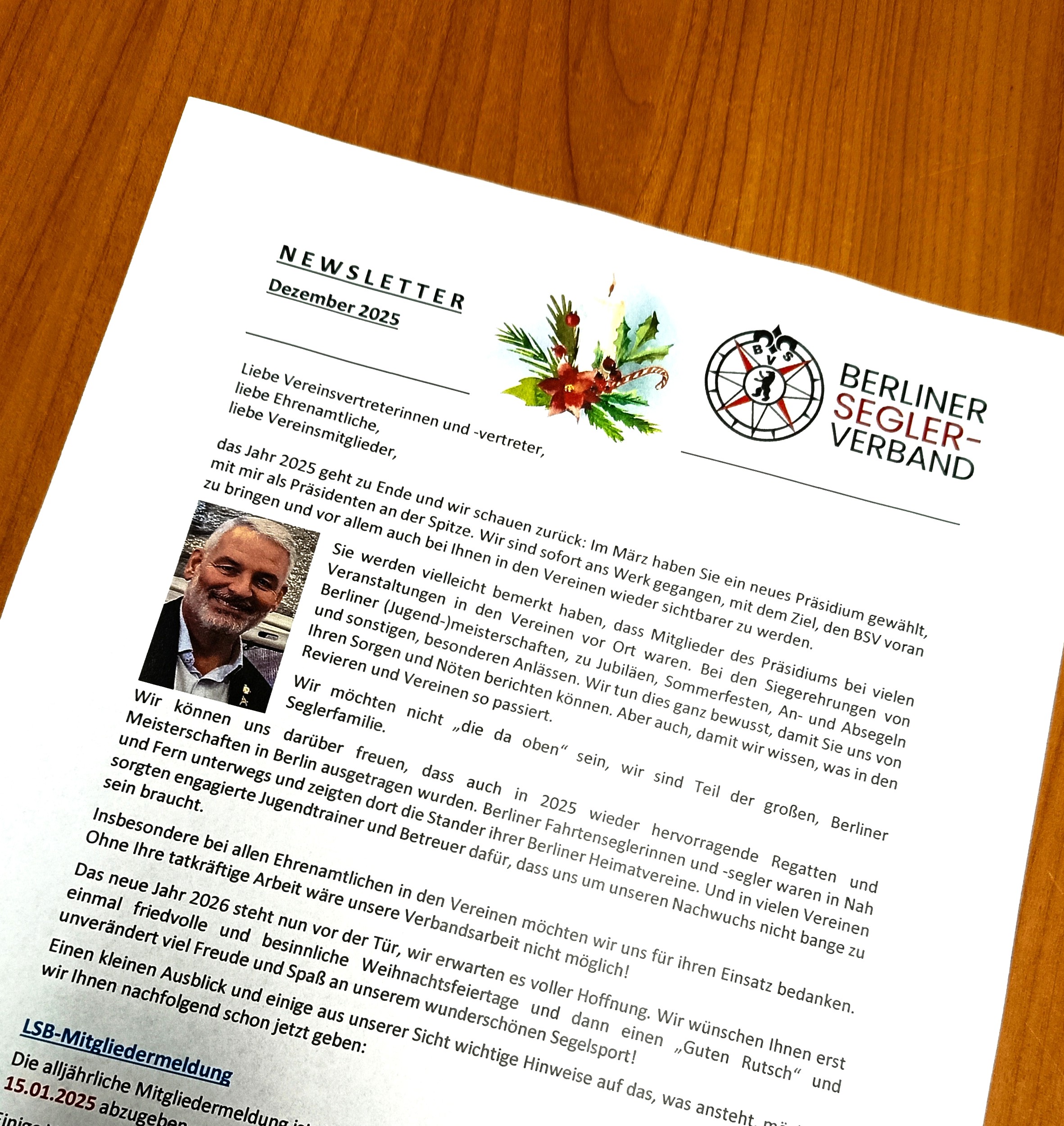 Der BSV Weihnachts-Newsletter ist da!