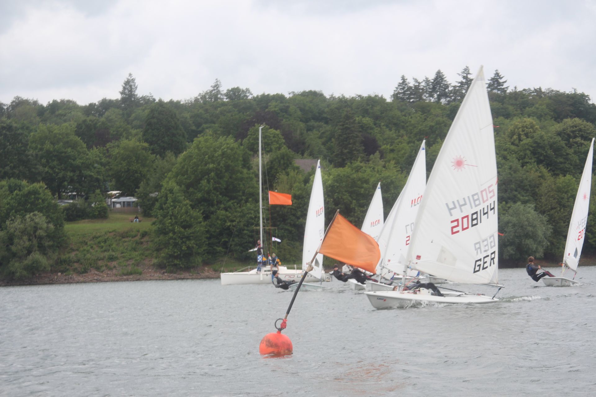Laser Cup auf der Nidda-Talsperre beim Wasser- und Fischereisportclub Schotten